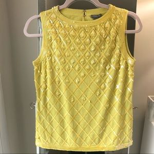 🤩❤️ Sz SP Ann Taylor sequence accent sleeveless sweater tank top